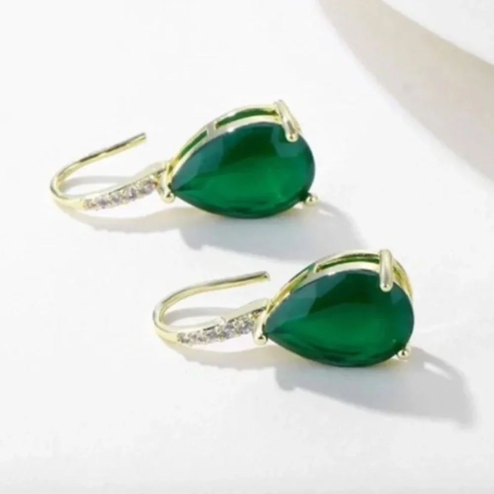 ❤️ FREE Rain Rhinestone Drop Tear Chic Glam Classy Elegant Party Art Earrings